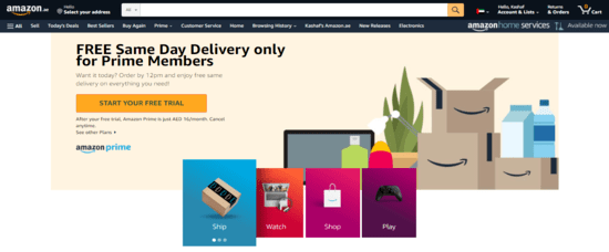 Amazon Prime Official Website