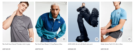 ASOS Men’s Classy Outfit and Sports Products