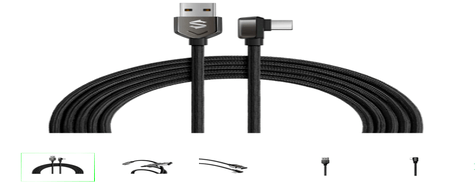 Blackshark Right-angle USB-C Cable