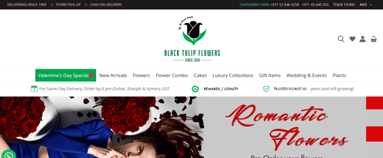 Black Tulip Flowers Official Website