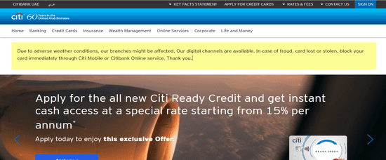 Citibank Official Website