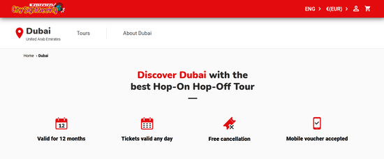 Visit City Sightseeing Dubai Website