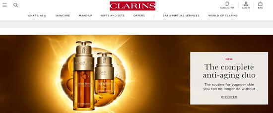 Clarins Website