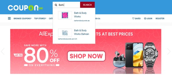 Search Bath and Body Works