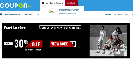Search Dubai Miracle Garden