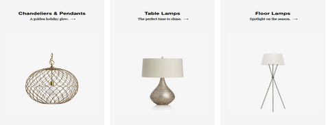 Crate and Barrel Lighting Decor