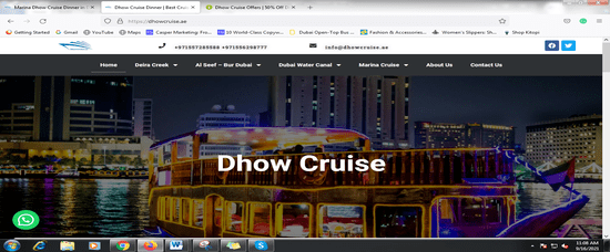 Dhow Cruise Website