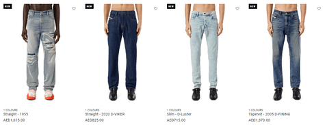 Get the trendiest and latest jeans of premium quality through the online store of Diesel