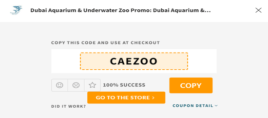 Copy Dubai Aquarium Code