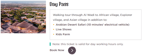 Dubai Safari Park Day Pass