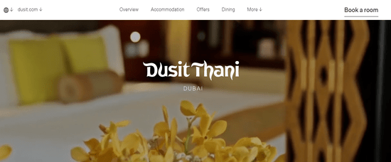 Dusit Thani Dubai Website