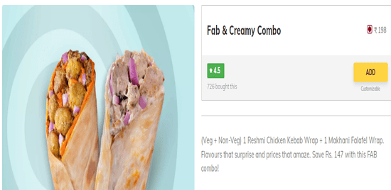 Faasos Products