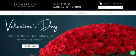 Flowers.ae Website