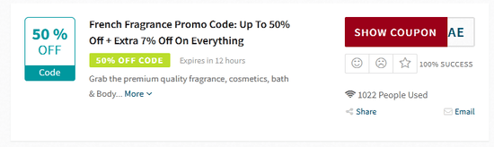Promo French Fragrance Code