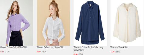 Get Women Outfits From Giordano