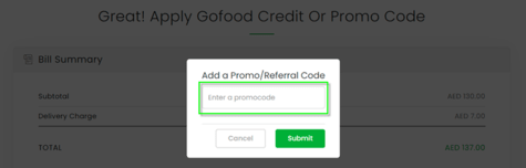 GoFood Promo Code