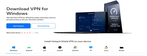 Hotspot Shield VPN for Windows PC