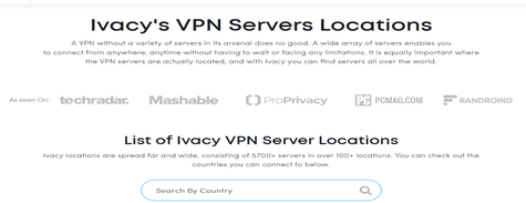 Ivacy VPN Servers