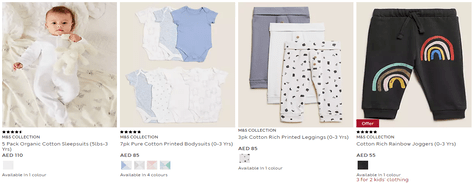Marks & Spencer Baby Clothing And Accessories