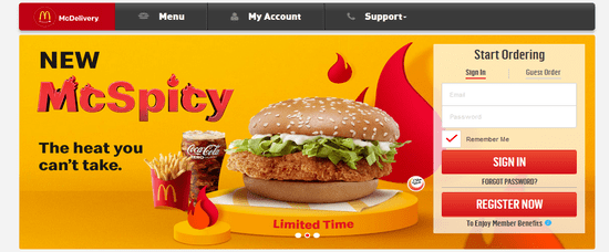 McDonald’s Official Website