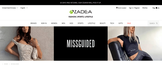 Missguided Website