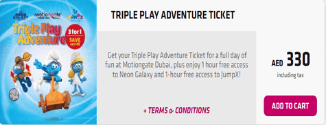 Motiongate Triple Play Adventure Ticket