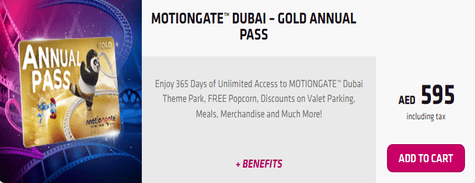 Motiongate Gold Annual Pass
