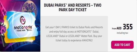 Motiongate Two Park Day Ticket