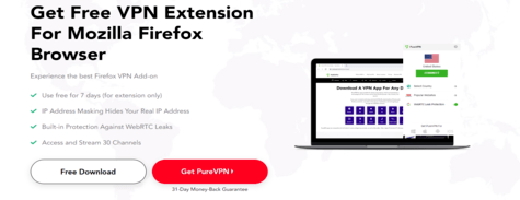 PureVPN Firefox Extension
