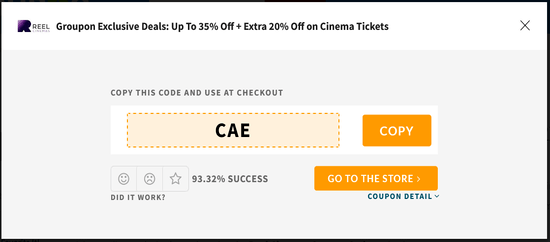 Copy Reel Cinemas Code