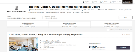 Ritz-Carlton Hotels Dubai International Financial Centre