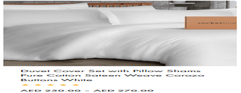 Rocket Linen Duvet Cover Set with Pillow