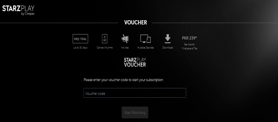 Starzplay Voucher Code