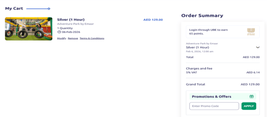 Apply Adventure Park by Emaar Promo