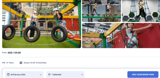 Products of Adventure Park by Emaar