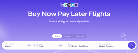 Alternative Airlines Buy Now Pay Later Flights