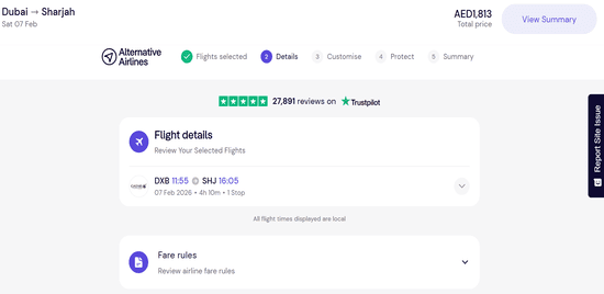 Products of Alternative Airlines