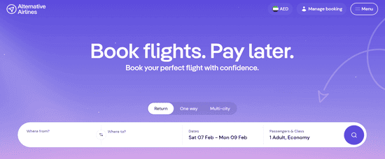 Alternative Airlines Website