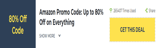 Amazon Show Coupon