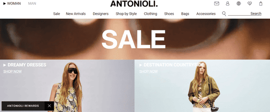 Antonioli Website