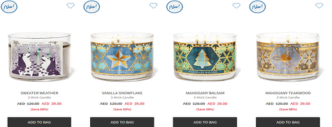 Bath & Body Candles