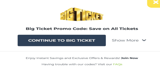 Big Ticket Copy Code