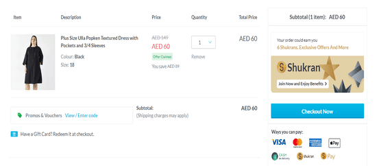 Centrepoint discount applied