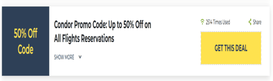 Condor Show Coupon