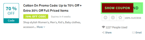 Cotton On Code
