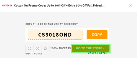 Cotton On Coupon