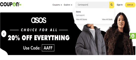 Centrepoint Search Store