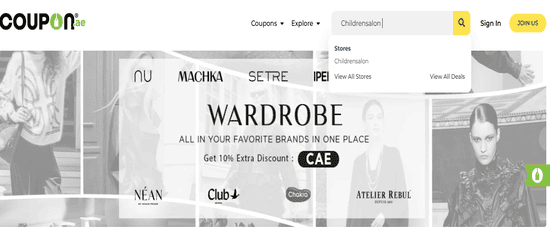 Childrensalon Search Store