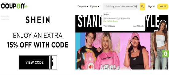 Dubai Aquarium & Underwater Search Store