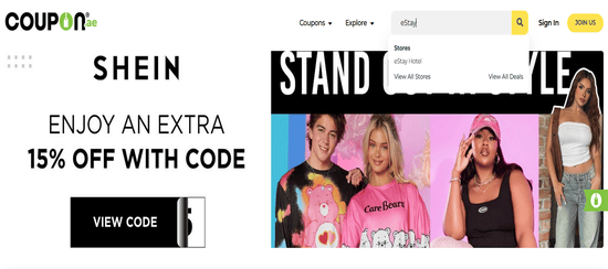 eStay Hotel Search Store